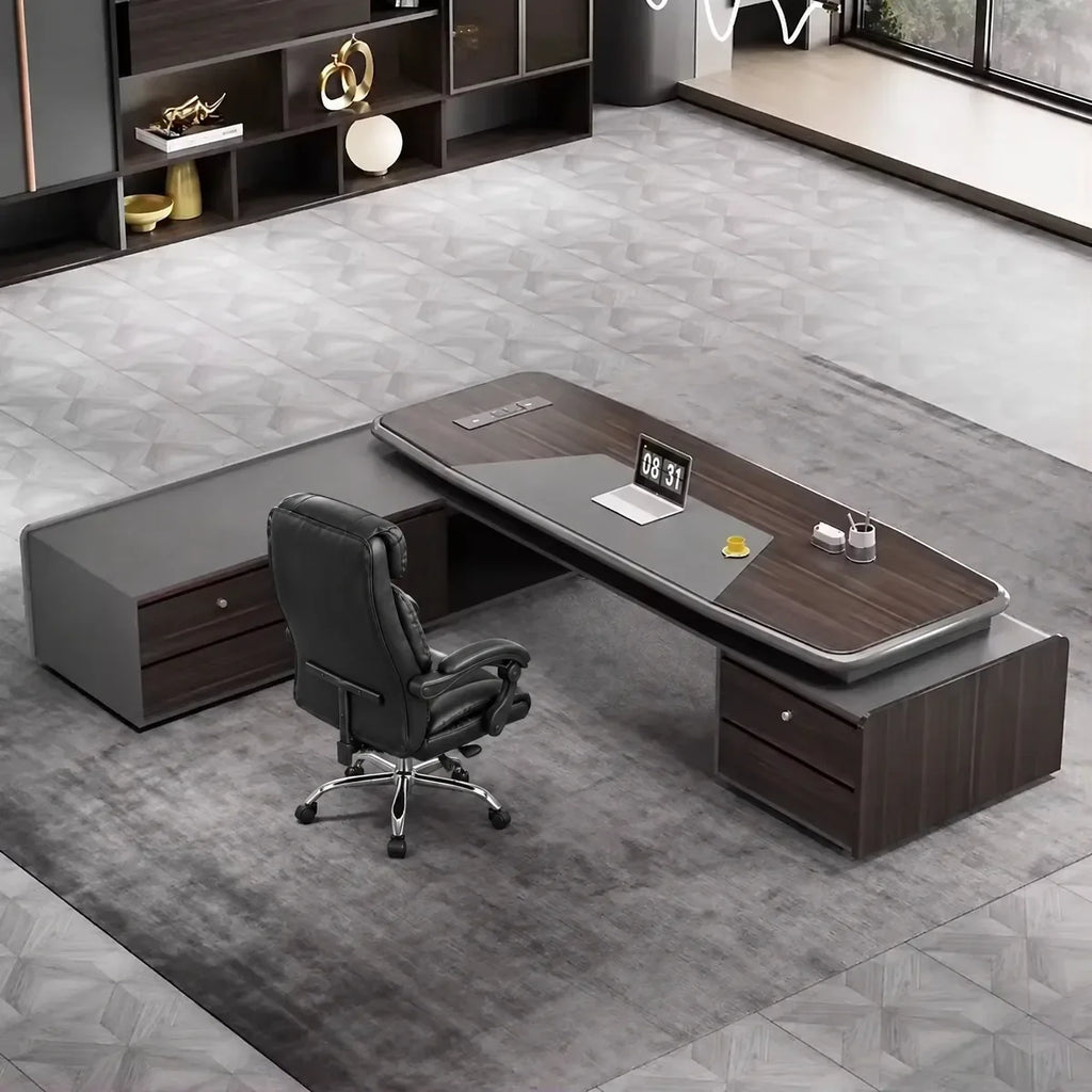 Stellan · Modern L-Shaped Executive Desk