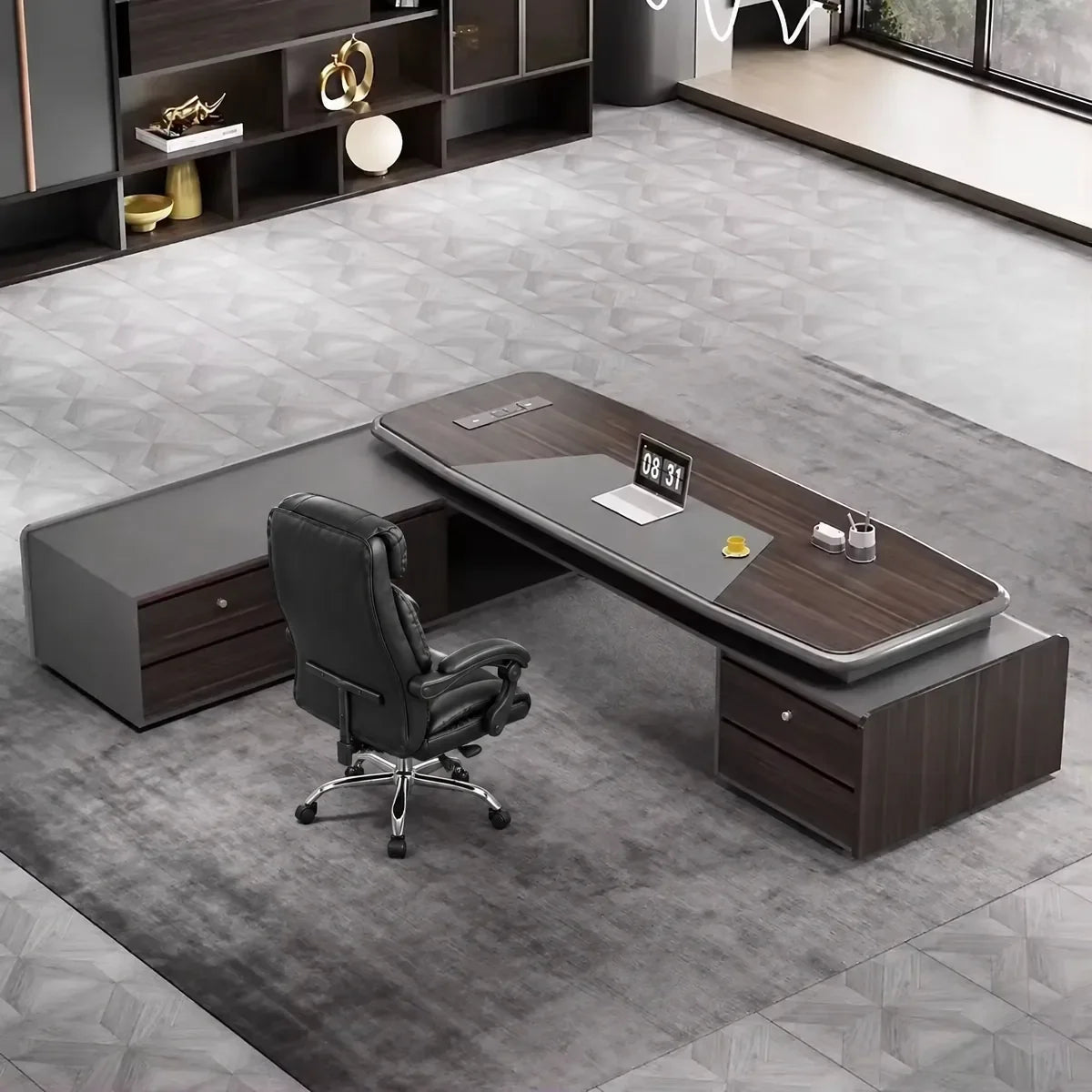 Stellan · Modern L-Shaped Executive Desk