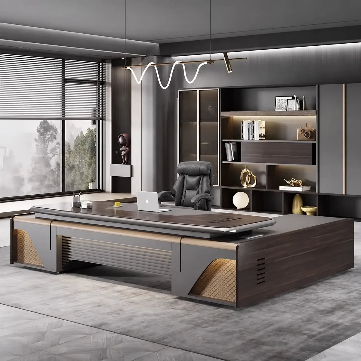 Stellan · Modern L-Shaped Executive Desk