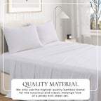 Viscose from Bamboo & Cotton Blend Jersey Knit Sheets