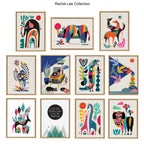 Sylvie Giraffe Love Framed Canvas by Rachel Lee of My Dream Wall