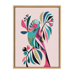 Sylvie Parakeet Framed Canvas by Rachel Lee of My Dream Wall