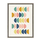 Sylvie Simple Shapes in Soft Colors Framed Canvas by Apricot and Birch