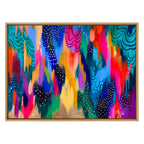 Sylvie EV Brushstroke 128 Framed Canvas by Jessi Raulet of Ettavee