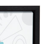 Sylvie Boom Box Boy 1 Framed Canvas by Molly Fabiano, Black 18x24