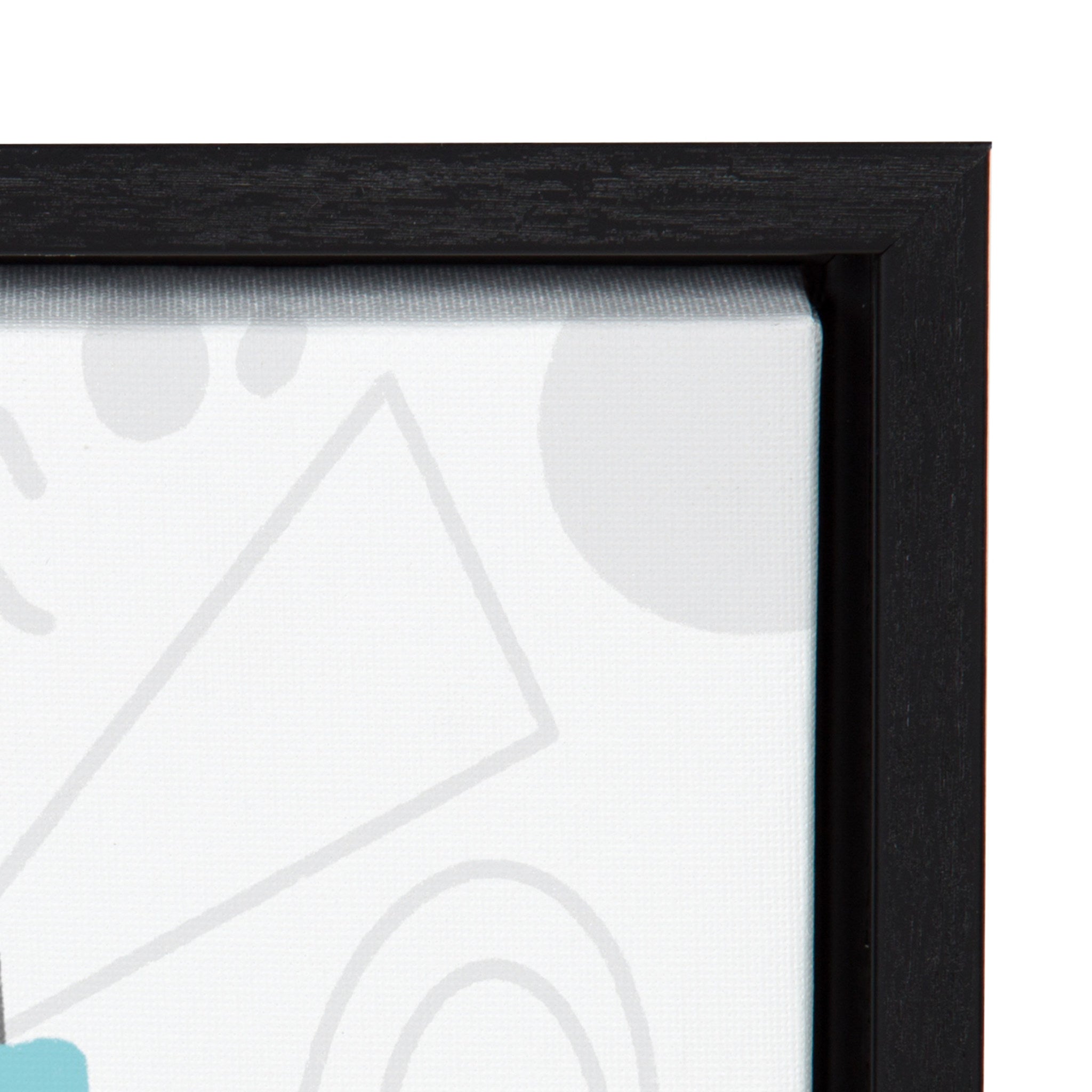 Sylvie Boom Box Boy 1 Framed Canvas by Molly Fabiano, Black 18x24