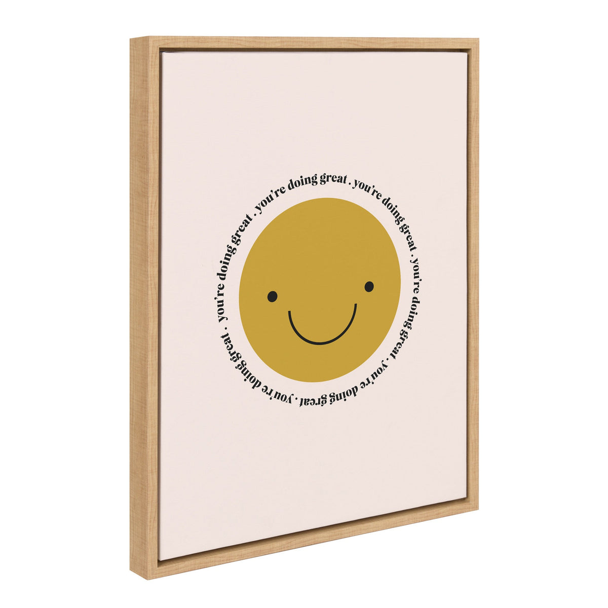 Sylvie Your Doing Great Framed Canvas by Duchess Plum