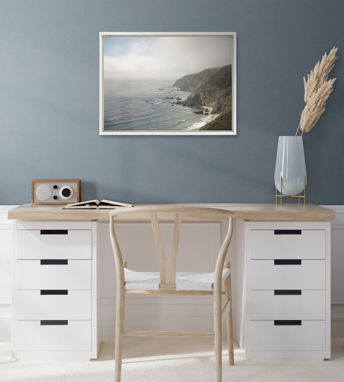 Sylvie Wild Coast No 2 Framed Canvas by Crystal Lynn Collins