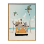 Sylvie Beach Adventures Framed Canvas by July Art Prints
