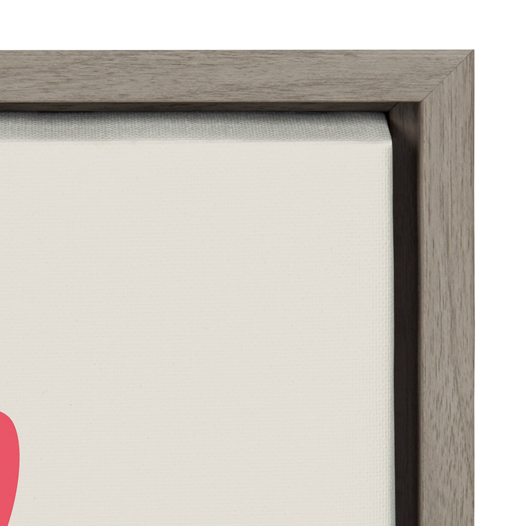 Sylvie Mid Century Modern Cherry Blossoms Framed Canvas by Rachel Lee of My Dream Wall
