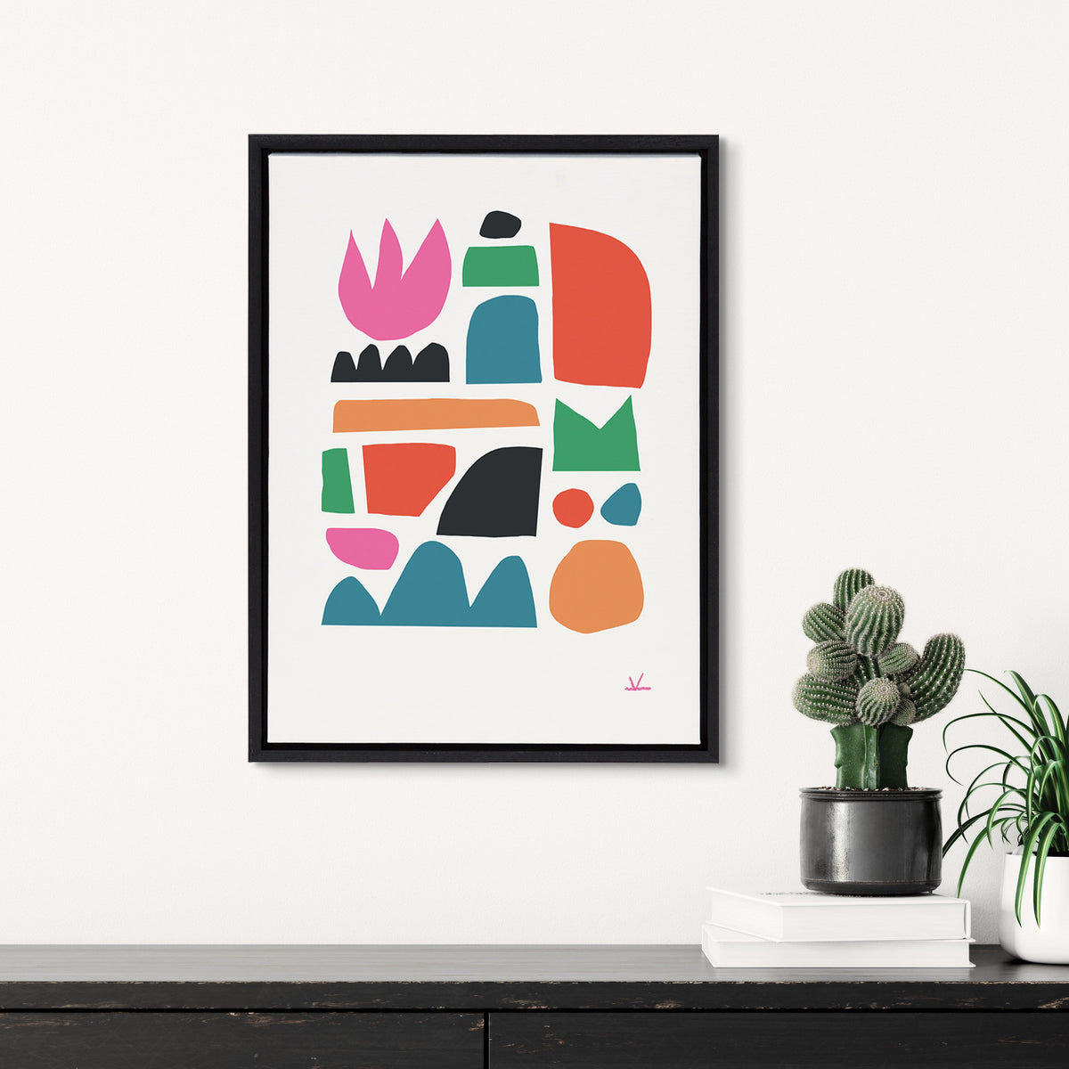 Sylvie Spring Framed Canvas by Kelly Knaga