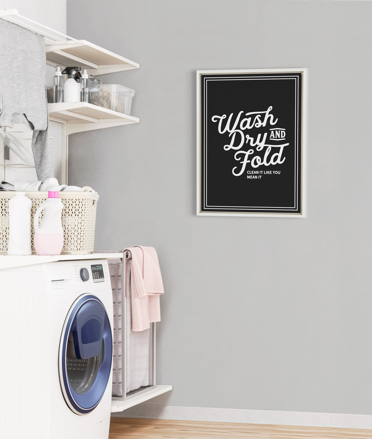 Sylvie Wash Dry and Fold Framed Canvas by Maggie Price