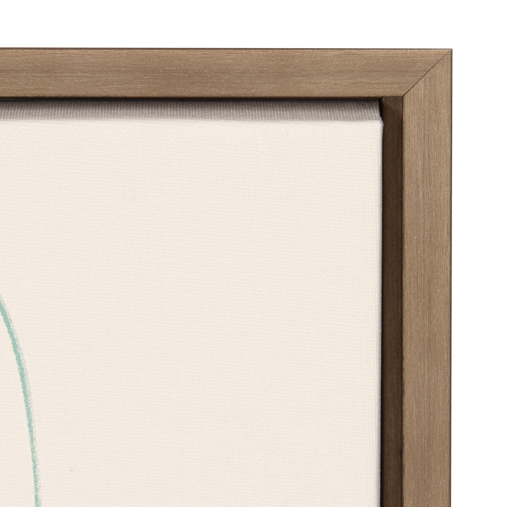 Sylvie Lotus Garden Framed Canvas by Kasey Free