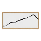 Sylvie Elevated Abstract Minimalist Mountain Landscape Framed Canvas by The Creative Bunch Studio