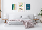 Sylvie Abstract Shapes Framed Canvas Set by Apricot and Birch