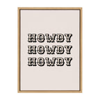 Sylvie Howdy Western Framed Canvas by Honey Island Studio