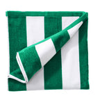 Cotton Velour Cabana Stripe Beach Towel - Novia Collection.