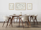 Sylvie Going in Circles and Minimalist Woman Framed Canvas Set by Teju Reval of SnazzyHues