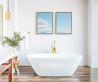 Sylvie Soft and Fluffy Clouds Framed Canvas by Stephanie Klatt