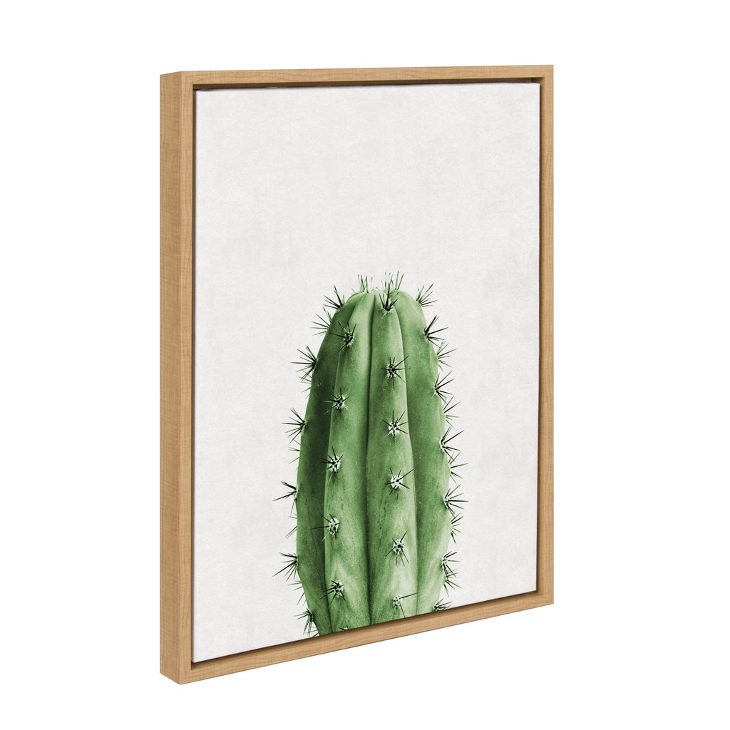 Sylvie Home Cactus Framed Canvas by Simon Te Tai