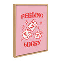 Sylvie Feeling Lucky Framed Canvas by Alli Standefer