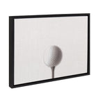 Sylvie Horizontal Golf Ball Portrait Framed Canvas, Black 18x24