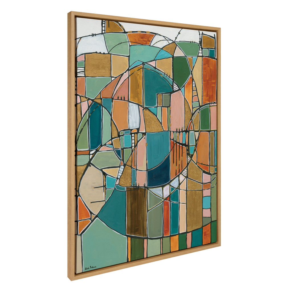 Sylvie Stardust Chords Framed Canvas by Leah Nadeau