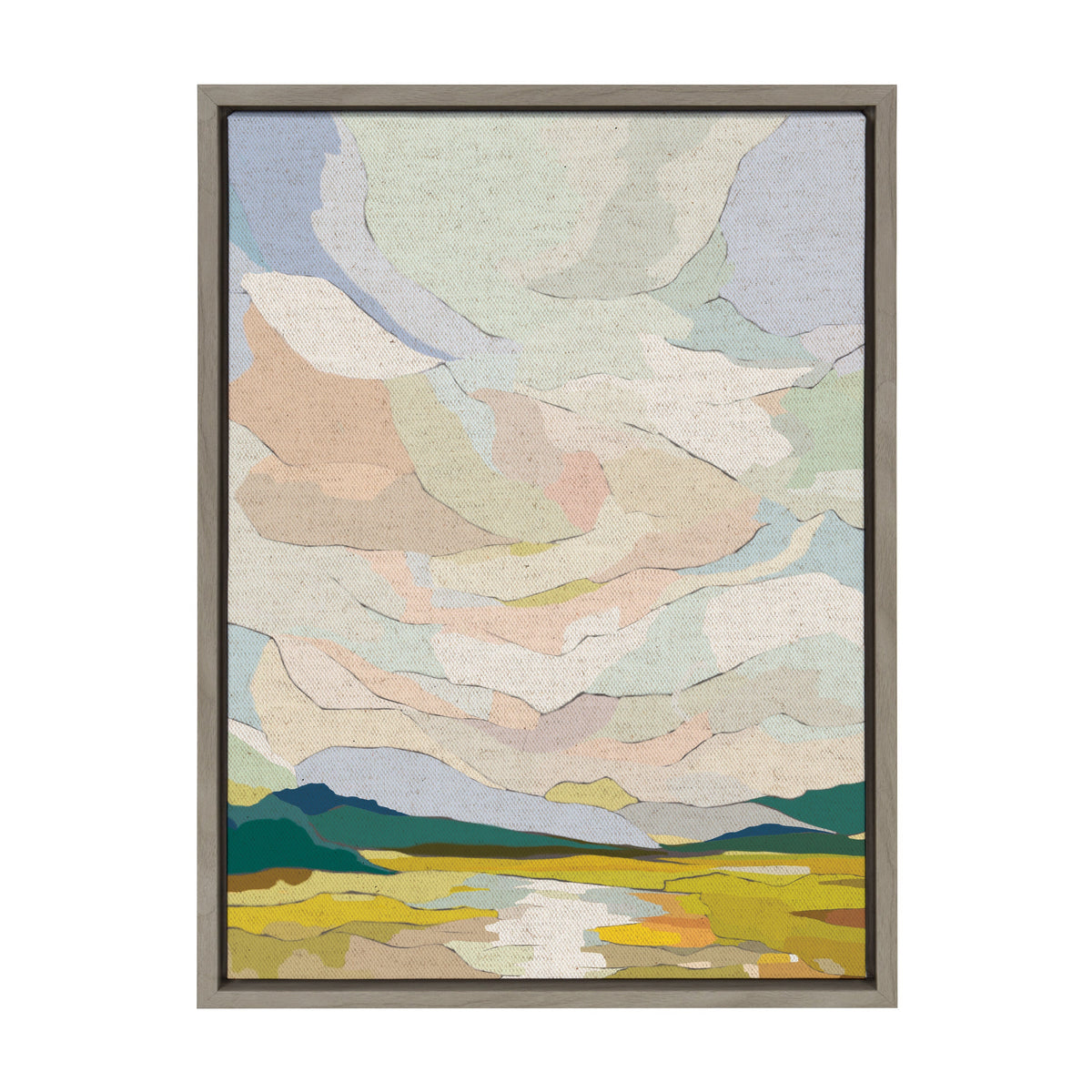 Sylvie Autumn Sky Framed Canvas by Nikita Jariwala
