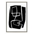 Sylvie Modern Meeting Forms Framed Canvas by Statement Goods
