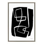 Sylvie Modern Meeting Forms Framed Canvas by Statement Goods