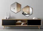 Rhodes Framed Hexagon Wall Mirror