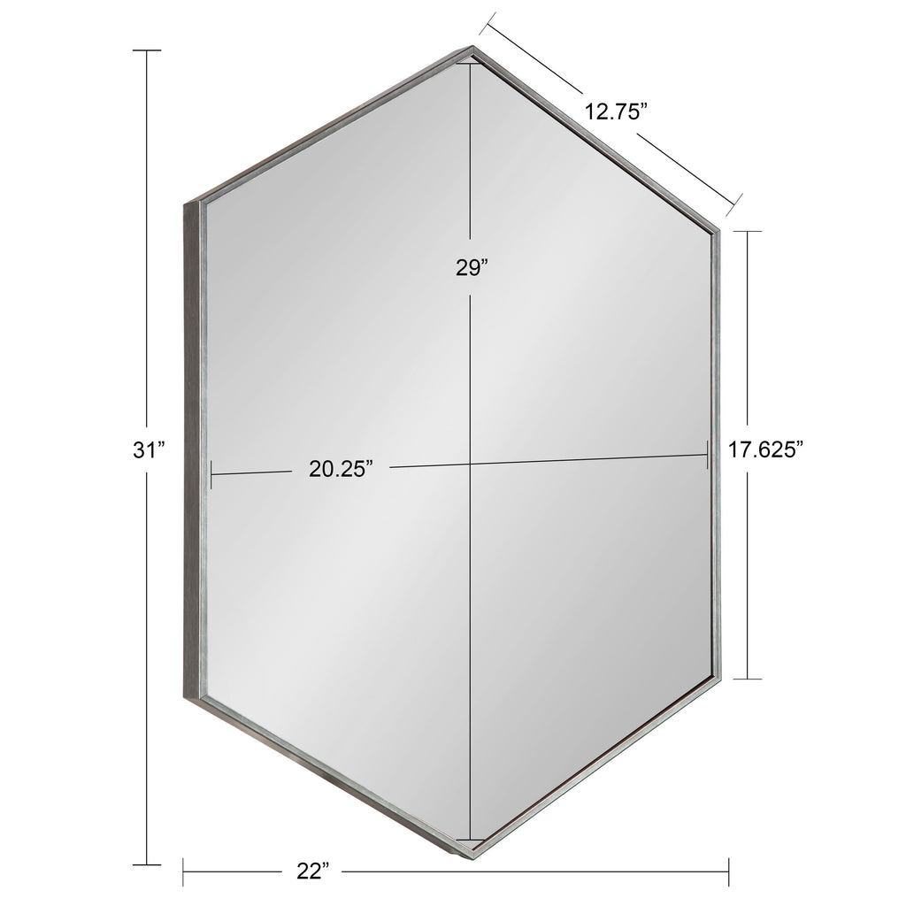 Rhodes Framed Hexagon Wall Mirror