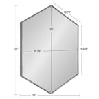 Rhodes Framed Hexagon Wall Mirror