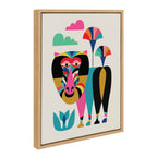 Sylvie Baboon Framed Canvas by Rachel Lee of My Dream Wall