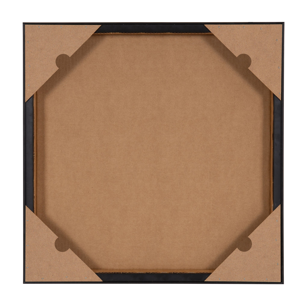 Sylvie Modern Botanical Neutral Abstract 2 Framed Canvas by The Creative Bunch Studio