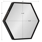 Rhodes Framed Hexagon Wall Mirror Set