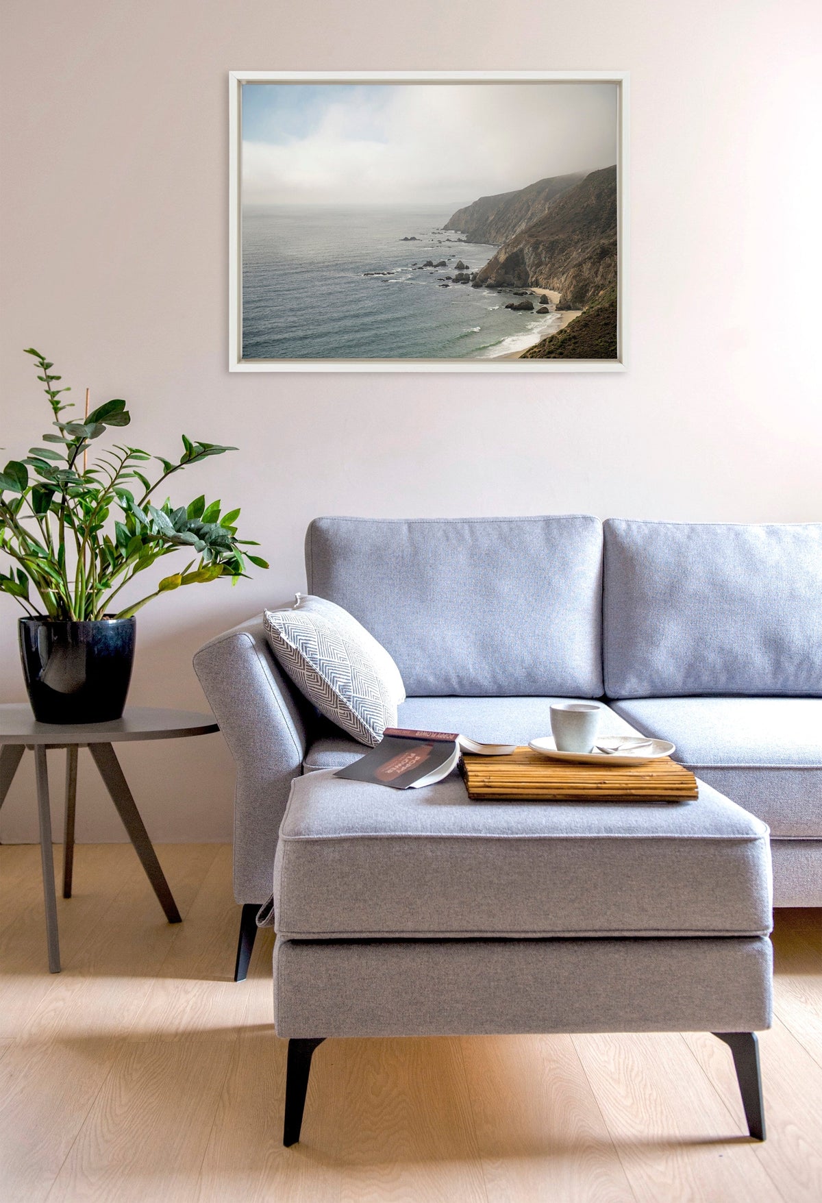 Sylvie Wild Coast No 2 Framed Canvas by Crystal Lynn Collins