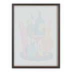 Blake Mid Century Modern Cocktails Framed Printed Glass by Rachel Lee of My Dream Wall
