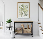 Sylvie Pale Leaves Framed Canvas by Patricia Shaw