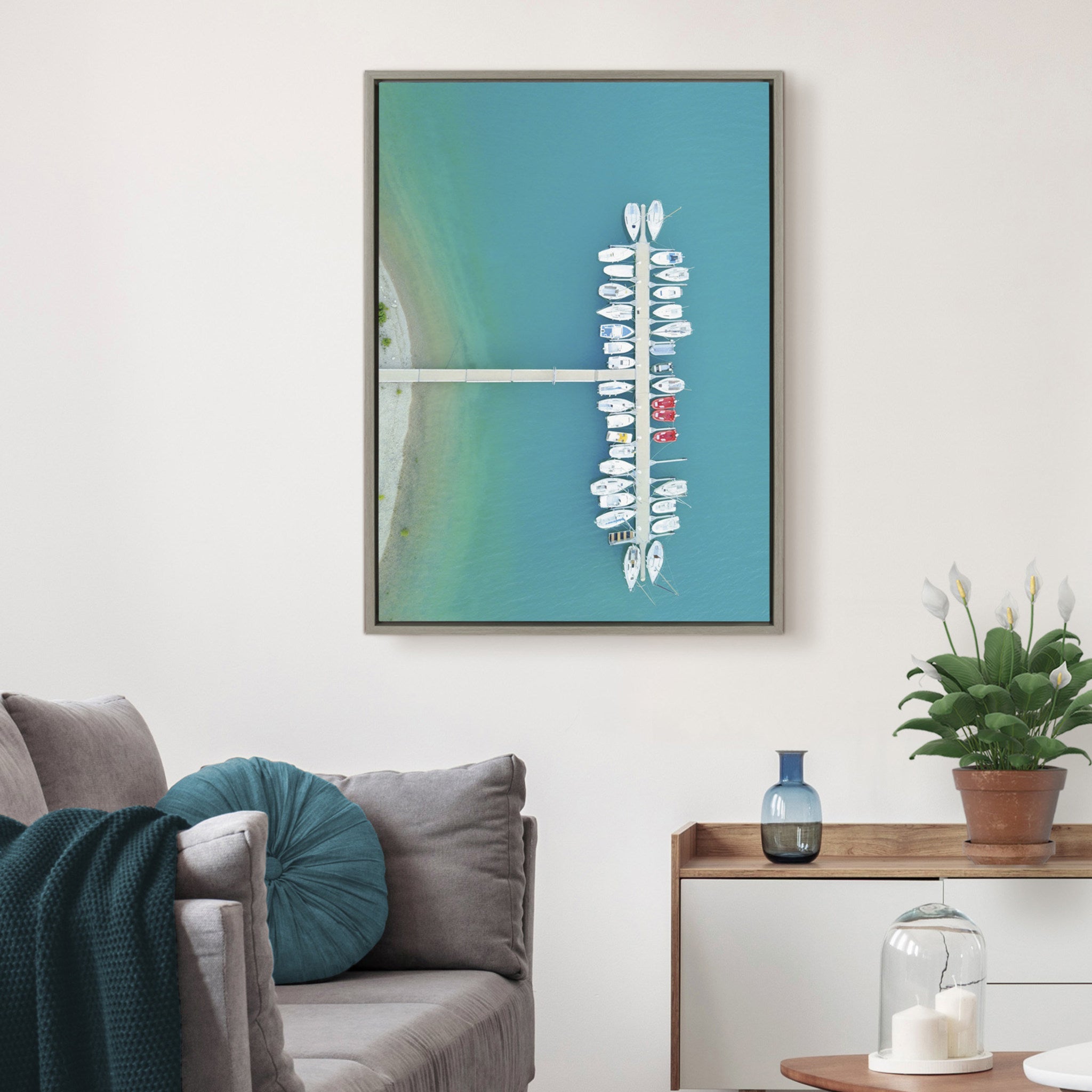 Sylvie Gorges du Verdon 2 Framed Canvas by Rachel Bolgov