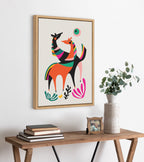 Sylvie Dancing Horses Framed Canvas by Rachel Lee of My Dream Wall
