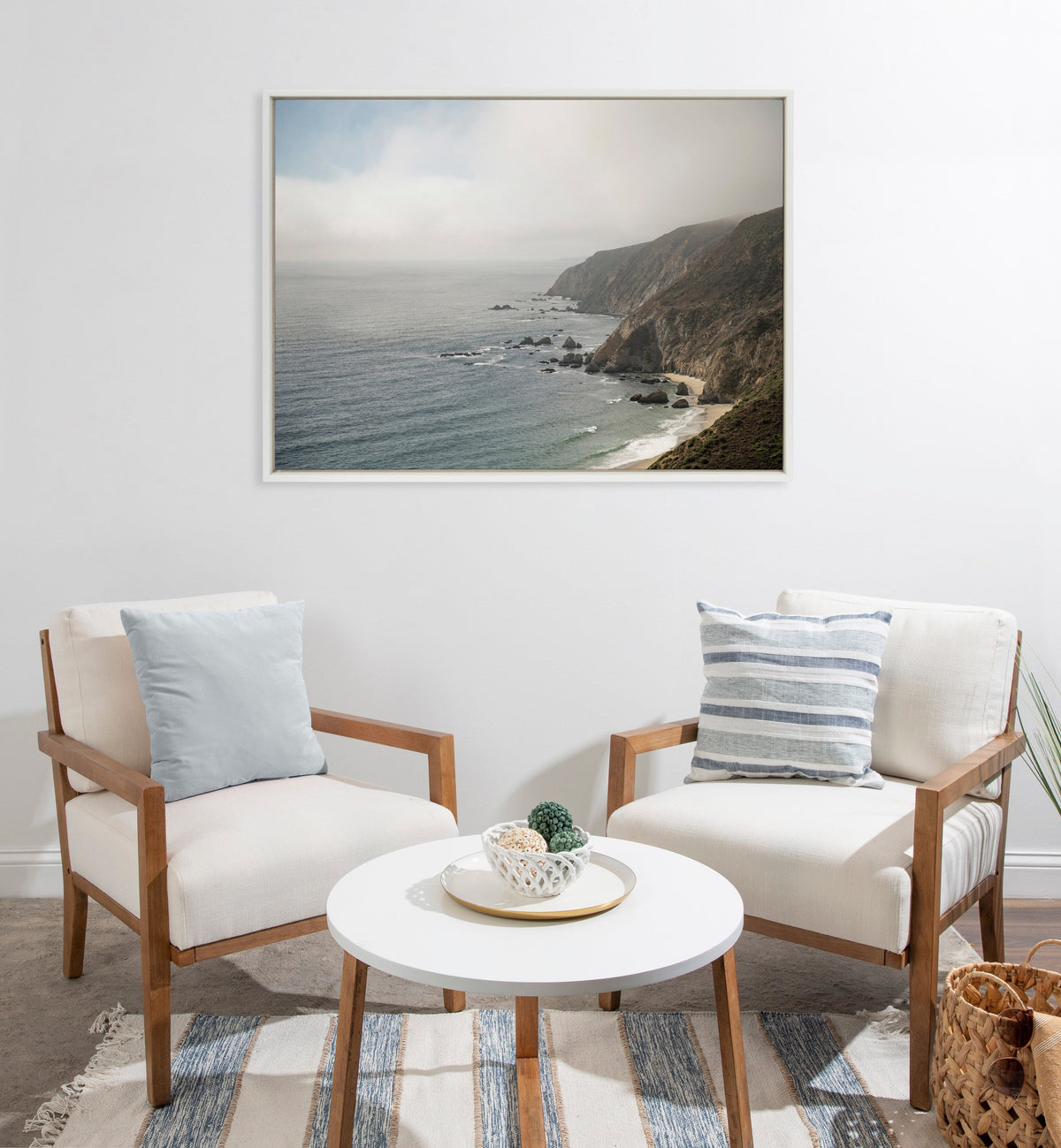 Sylvie Wild Coast No 2 Framed Canvas by Crystal Lynn Collins