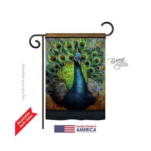 Breeze Decor 55041 Birds Salon Royale Iv 2-Sided Impression Garden Flag - 13 X 18.5 In.