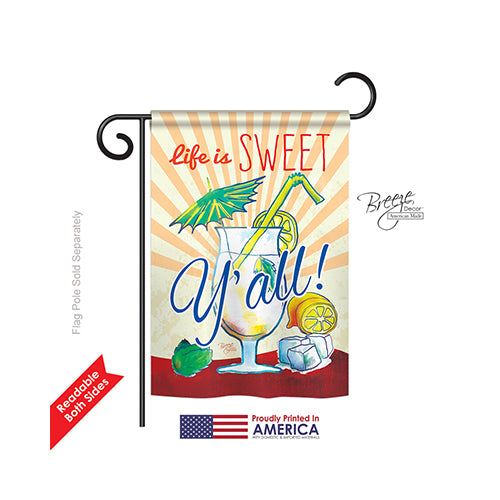 Breeze Decor 67037 Sweet Y All 2-Sided Impression Garden Flag - 13 X 18.5 In.