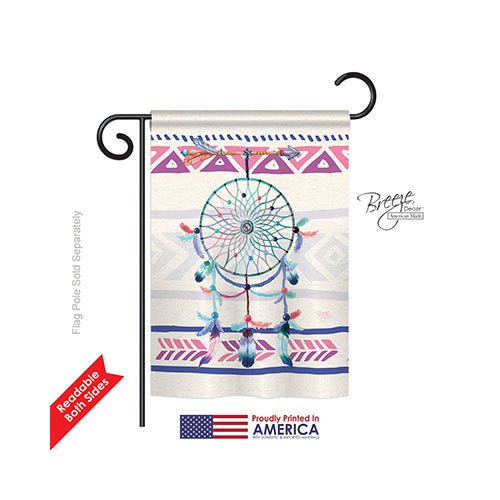 Breeze Decor 65101 Southwest Dreamcatcher 2-Sided Impression Garden Flag - 13 X 18.5 In.