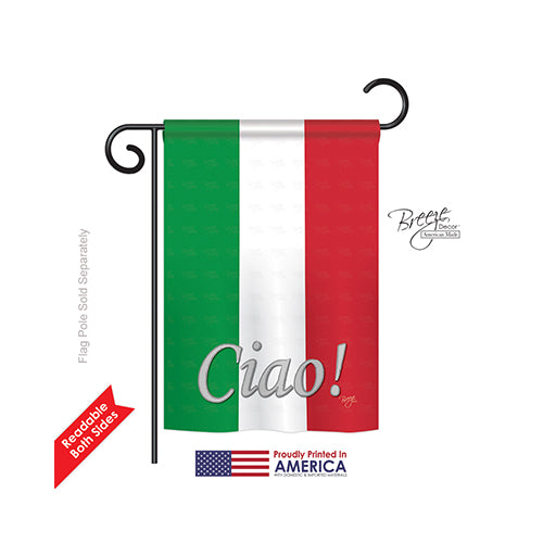 Breeze Decor 58027 Italian 2-Sided Impression Garden Flag - 13 X 18.5 In.