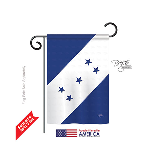 Breeze Decor 58152 Honduras 2-Sided Impression Garden Flag - 13 X 18.5 In.