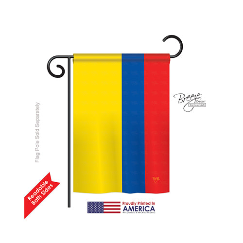 Breeze Decor 58220 Ecuador 2-Sided Impression Garden Flag - 13 X 18.5 In.