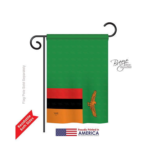 Breeze Decor 58284 Zambia 2-Sided Impression Garden Flag - 13 X 18.5 In.