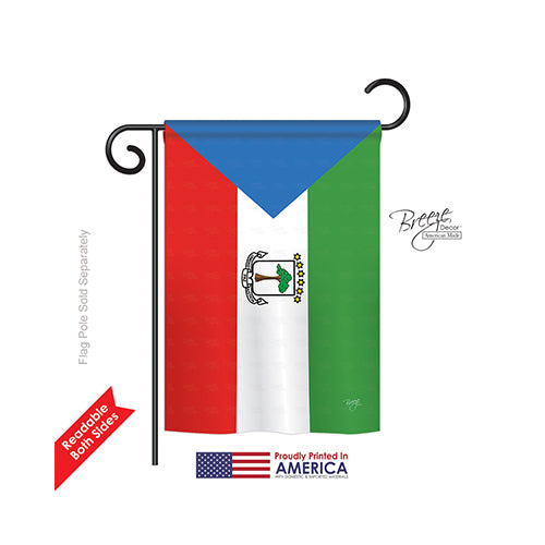 Breeze Decor 58305 Equatorial Guinea 2-Sided Impression Garden Flag - 13 X 18.5 In.